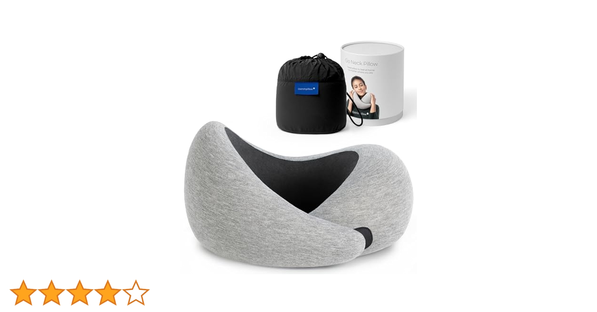 Amazon｜OSTRICHPILLOW GO 形状記憶型旅行用枕で飛行機、自動車